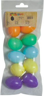 Paaseieren DIY - 10x stuks - 5 cm - multicolor - decoratie - pasen