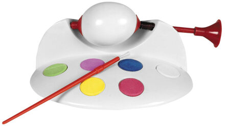 Paaseieren schilderen verfmolen - hobby setje - Inclusief waterverf en kwastje - Pasen accessoires