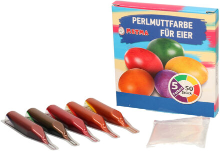 Paaseieren verf parelmoer voor 50 eieren - paaseitjes verfen - Pasen - Decoreren Multi