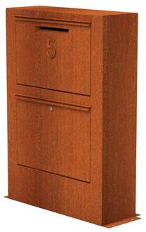 Paca cortenstaal pakketbrievenbus