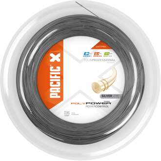 Pacific Poly Power Pro Silver Series Rol Snaren 200m-Zilver - 1.25,1.30