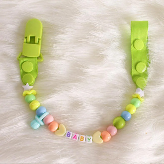 Pacifier Clips Holder Chain For Baby Infant Colorful Beads Nipple Feeding Pacifier Baby Clip Soother Chain For Baby Boys Girls