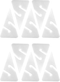 Pack 10 Ultralight Driehoek Pvc Lijn Pijl Markers Voor Veiligheid Scuba Dive Cave En Wrak Duiken wit