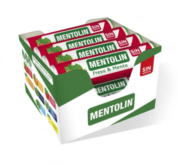 Pack 12 you. · Mentholin sugar-free mintholin strawberry