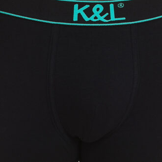 Pack-2 Ademende stoffen boxers met anatomische voorkant KL2004 heren - maat S Zwart