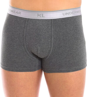 Pack-2 Ademende stoffen boxers met anatomische voorkant KL2016 mannen - maat M Blauw