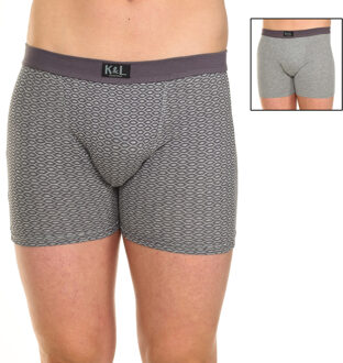 Pack-2 Basic Boxers met ademende stof KL2009 heren Grijs - XL
