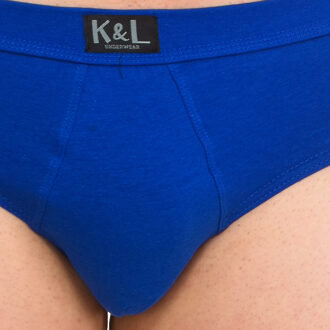 Pack-2 Basisslips ademende stof KL2008 man Blauw - XL