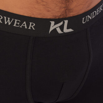 Pack-2 Boxers ademende stof KLB2 heren - maat S Zwart