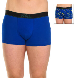 Pack-2 Boxers Grappig ademende stof KL2005 man - maat 2XL Blauw
