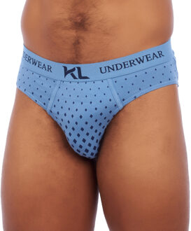 Pack-2 KLS2 herenslip van ademende stof Blauw - M