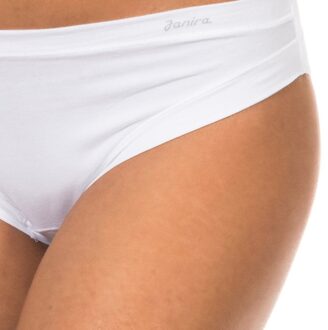 Pack-3 Slip met mid taille en binnenvoering 1031184 dames Wit