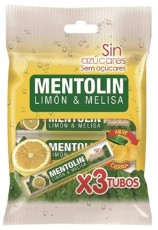 Pack 3 you. · Mentolin lemon smooth without sugar