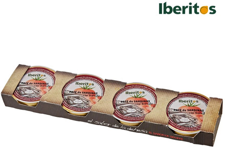 PACK 4x23g IBERITOS sardine with tomato
