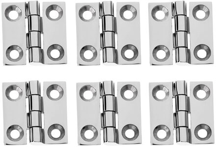 Pack 6 Pcs Heavy Duty 316 Roestvrij Staal Butt Scharnier Voor Kast Deur Venster Boot Kast Diy Installatieprocedure 3.8x3.8cm