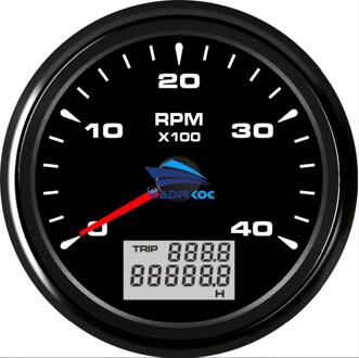 Pack Van 1 Auto Rev Tellers Tuning 0-4000Rpm Tachometers 85Mm 9-32V Revolutie Meter met Rood Blauw Groen Wit Geel Backlight BN