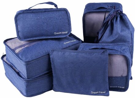 Packing cubes 7 stuks complete set