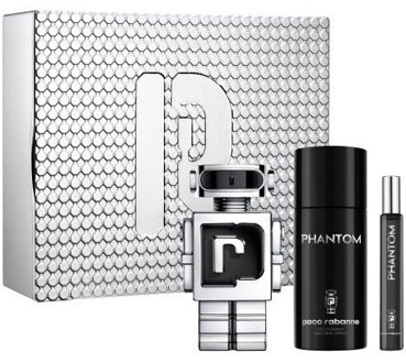 Paco Rabanne Geschenkset Paco Rabanne Phantom Gift Set 10 ml + 100 ml + 150 ml