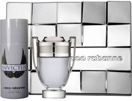 Paco Rabanne Invictus 100 ml - Eau de toilette - for Men - Geschenkset 2-dleig