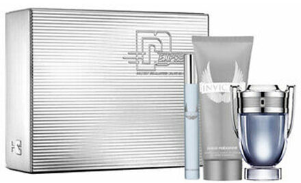 Paco Rabanne Invictus Giftset Edt Spray 50ml/Shower Gel 100ml/Travel Spray 10ml