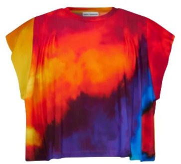 Paco Rabanne Luxe Multikleurig T-shirt met Korte Mouwen Paco Rabanne , Multicolor , Dames
