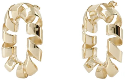 Paco Rabanne Metal earrings Paco Rabanne , Beige , Dames - ONE Size