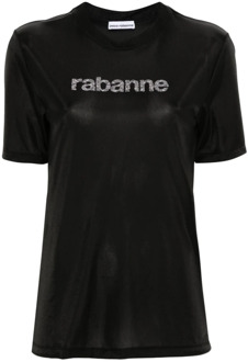 Paco Rabanne T-Shirts Paco Rabanne , Black , Dames - M,S,Xs