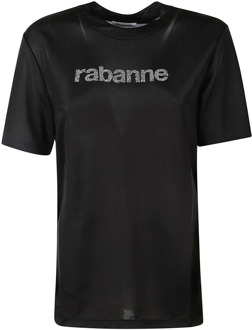 Paco Rabanne T-Shirts Paco Rabanne , Black , Dames - M