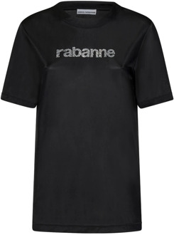 Paco Rabanne T-Shirts Paco Rabanne , Black , Dames - S