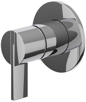 Pact Afbouwdeel - voor inbouw douchemengkraan - eenhendel - ronde rozet - Chroom 6202051