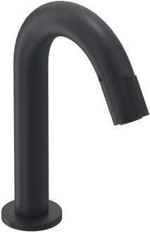 Pact Fonteinkraan - gebogen - opbouw - laag - Mat zwart PED 6402052 Zwart mat