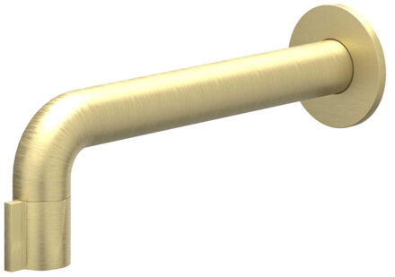 Pact Fonteinkraan - inbouw - 1/2 aansluiting - inkortbaar - Geborsteld mat goud PVD 6402104 Goud geborsteld