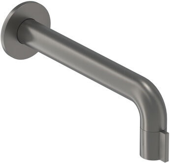 Pact Fonteinkraan - inbouw - 1/2 aansluiting - inkortbaar - Geborsteld metal black PVD 6402106 Metal black geborsteld (antraciet)