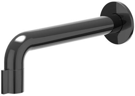 Pact Fonteinkraan - inbouw - 1/2 aansluiting - inkortbaar - Zwart chroom PVD 6402107 Zwart chroom glans (antraciet)