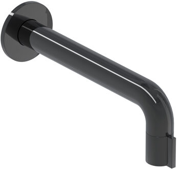 Pact Fonteinkraan - inbouw - 1/2 aansluiting - inkortbaar - Zwart chroom PVD 6402107 Zwart chroom glans (antraciet)