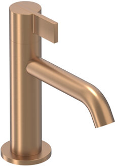 Pact Fonteinkraan - opbouw - laag - Geborsteld mat koper PVD 6402005 Koper geborsteld
