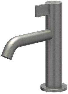 Pact Fonteinkraan - opbouw - laag - Geborsteld metal black PVD 6402006 Metal black geborsteld (antraciet)