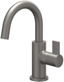 Pact Fonteinkraan - opbouw - middelhoog - draaibare uitloop - Geborsteld metal black PVD 6402156 Metal black geborsteld (antraciet)