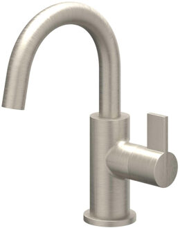 Pact Fonteinkraan - opbouw - middelhoog - draaibare uitloop - Geborsteld nickel PVD 6402153 Nickel geborsteld (RVS)