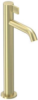 Pact Fonteinkraan - opbouw - verhoogd - Geborsteld mat goud PVD 6402304 Goud geborsteld