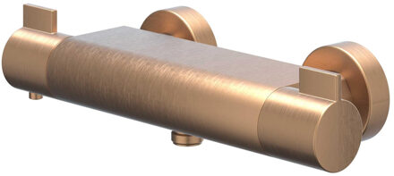 Pact Thermostatische Douchekraan - opbouw - Cooltouch - Geborsteld mat koper PVD 6202005 Koper geborsteld