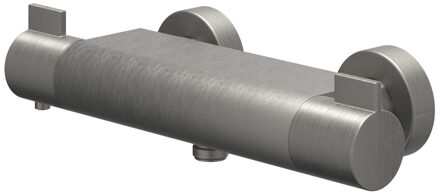 Pact Thermostatische Douchekraan - opbouw - Cooltouch - Geborsteld metal black PVD 6202006 Metal black geborsteld (antraciet)