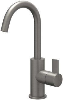 Pact Wastafelmengkraan - opbouw - draaibare uitloop - coldstart - Geborsteld metal black PVD 6101206 Metal black geborsteld (antraciet)