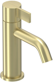 Pact Wastafelmengkraan - opbouw - laag - coldstart - Geborsteld mat goud PVD 6101004 Goud geborsteld