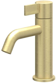 Pact Wastafelmengkraan - opbouw - laag - coldstart - Geborsteld mat goud PVD 6101004 Goud geborsteld