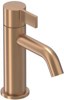 Pact Wastafelmengkraan - opbouw - laag - coldstart - Geborsteld mat koper PVD 6101005 Koper geborsteld