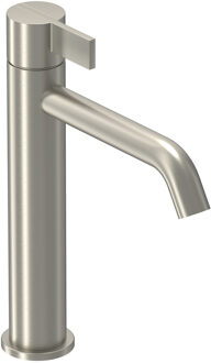 Pact Wastafelmengkraan - opbouw - middelhoog - coldstart - Geborsteld nickel PVD 6101103 Nickel geborsteld (RVS)