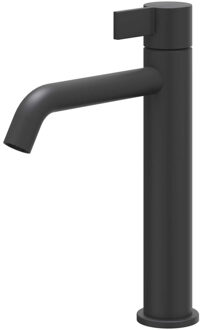 Pact Wastafelmengkraan - opbouw - middelhoog - coldstart - Mat zwart PED 6101102 Zwart mat