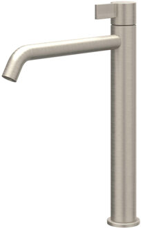 Pact Wastafelmengkraan - opbouw - verhoogd - coldstart - Geborsteld nickel PVD 6101153 Nickel geborsteld (RVS)