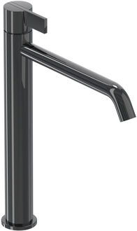 Pact Wastafelmengkraan - opbouw - verhoogd - coldstart - Zwart chroom PVD 6101157 Zwart Chroom glans